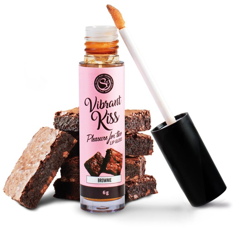 Błyszczyk do seksu oralnego całowania smak brownie Błyszczyk do seksu oralnego całowania smak brownie