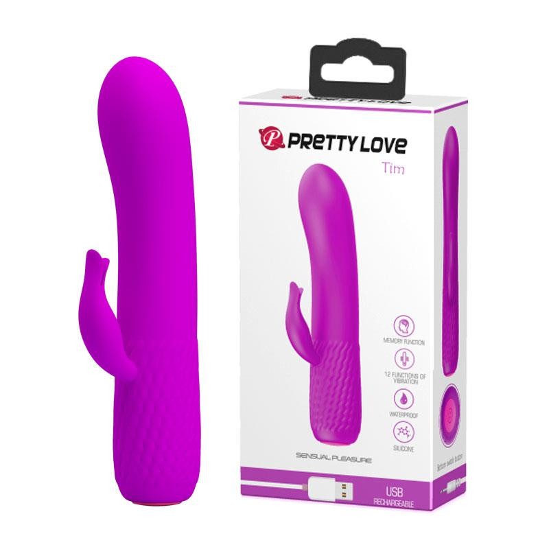 Wibrator ze stymulatorem łechtaczki 12 trybów 15cm Wibrator ze stymulatorem łechtaczki 12 trybów 15cm