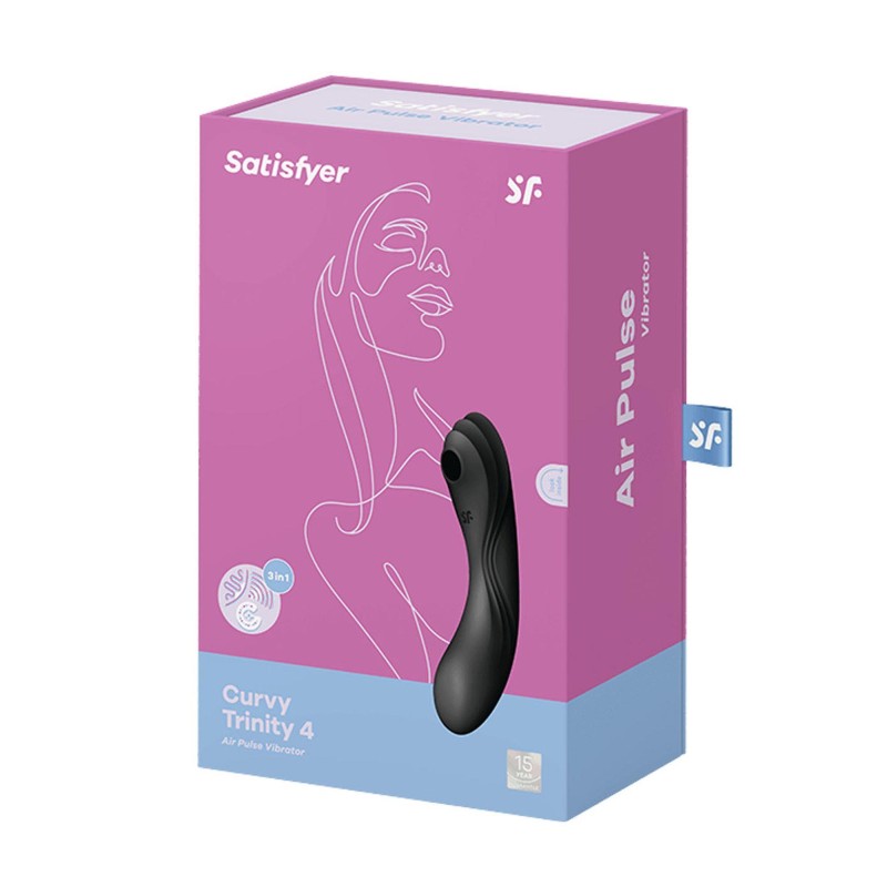Wibrator masażer ssący satisfyer curvy trinity 4 Wibrator masażer ssący satisfyer curvy trinity 4