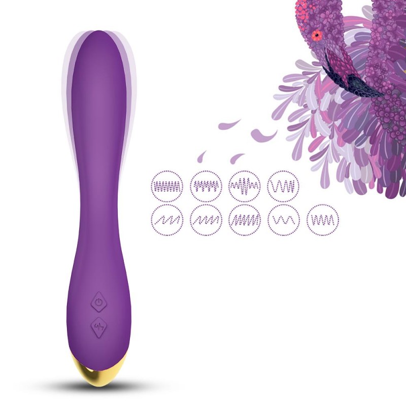 Wibrator masażer stymulator punktu g 22cm 9 trybów Wibrator masażer stymulator punktu g 22cm 9 trybów
