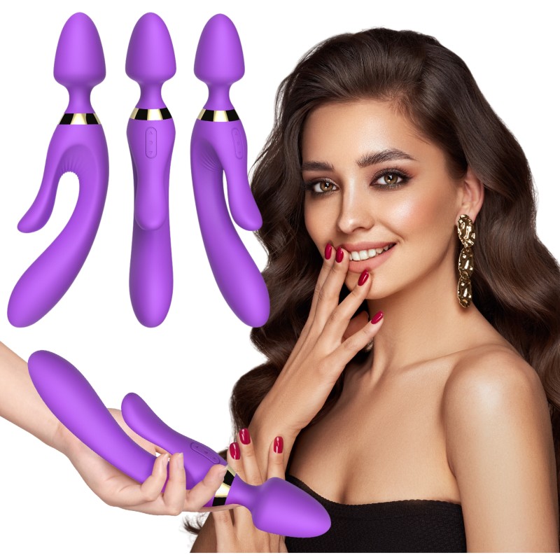 Masażer różdżka wibrator królik 9 trybów 23 cm sex Masażer różdżka wibrator królik 9 trybów 23 cm sex