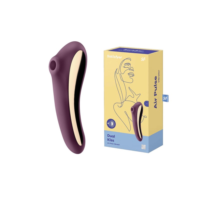 Wibrator stymulator powietrzny satisfyer dual kiss Wibrator stymulator powietrzny satisfyer dual kiss