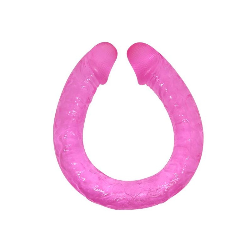 Długie podwójne dildo różowe do sexu lesbijskiego Długie podwójne dildo różowe do sexu lesbijskiego