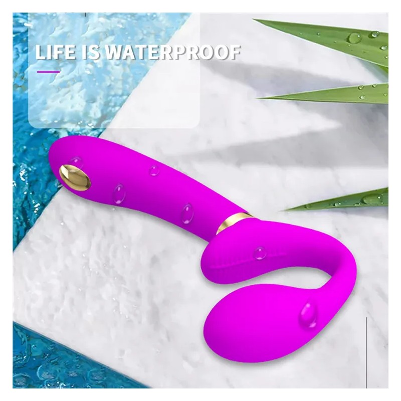 Wibrator strap-on strapless elektrostymulacja 15cm Wibrator strap-on strapless elektrostymulacja 15cm
