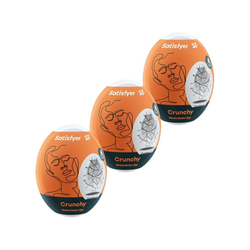 Masturbator jajko satisfyer eggs crunchy 3 sztuki Masturbator jajko satisfyer eggs crunchy 3 sztuki