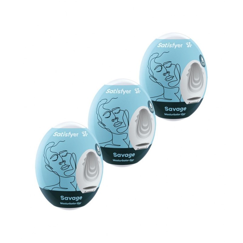 Masturbator jajko satisfyer eggs savage 3 sztuki Masturbator jajko satisfyer eggs savage 3 sztuki