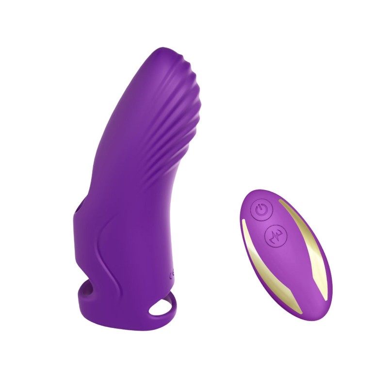 Nakładka wibrator na palec z pilotem Aurora purple Nakładka wibrator na palec z pilotem Aurora purple