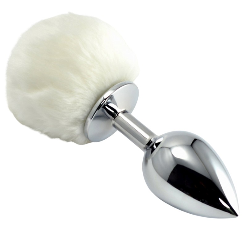 Korek analny puszkiem ze stali nierdzewnej 8 cm Korek analny puszkiem ze stali nierdzewnej 8 cm