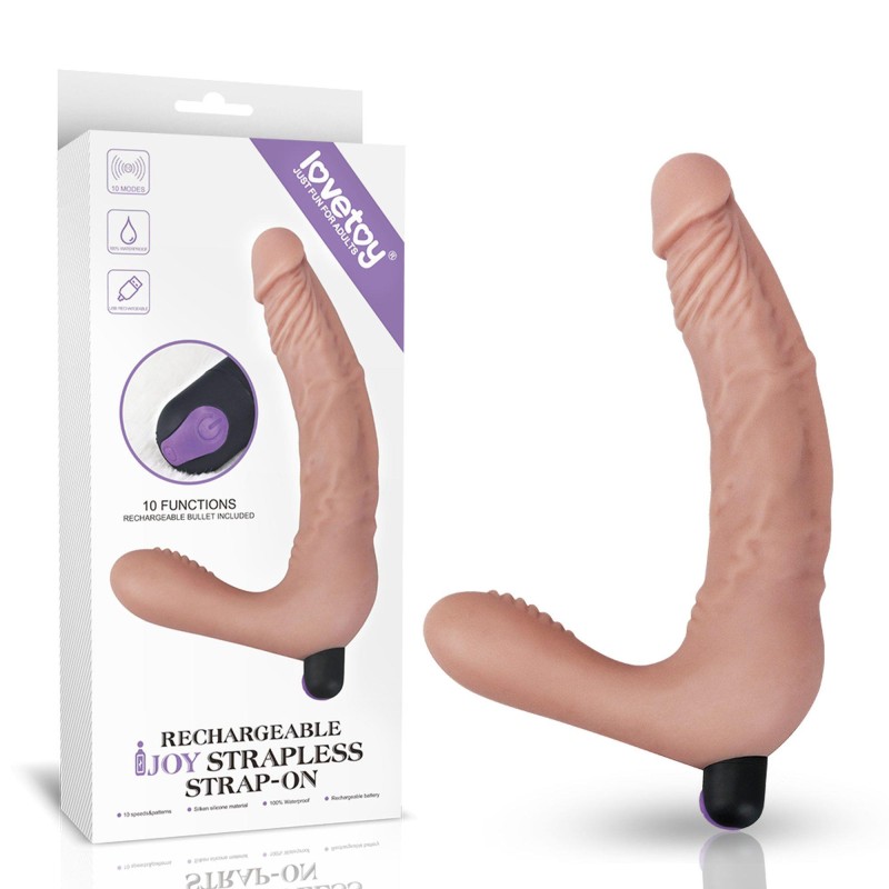 Podwójne dildo z wypustkami strap-on realistyczny Podwójne dildo z wypustkami strap-on realistyczny