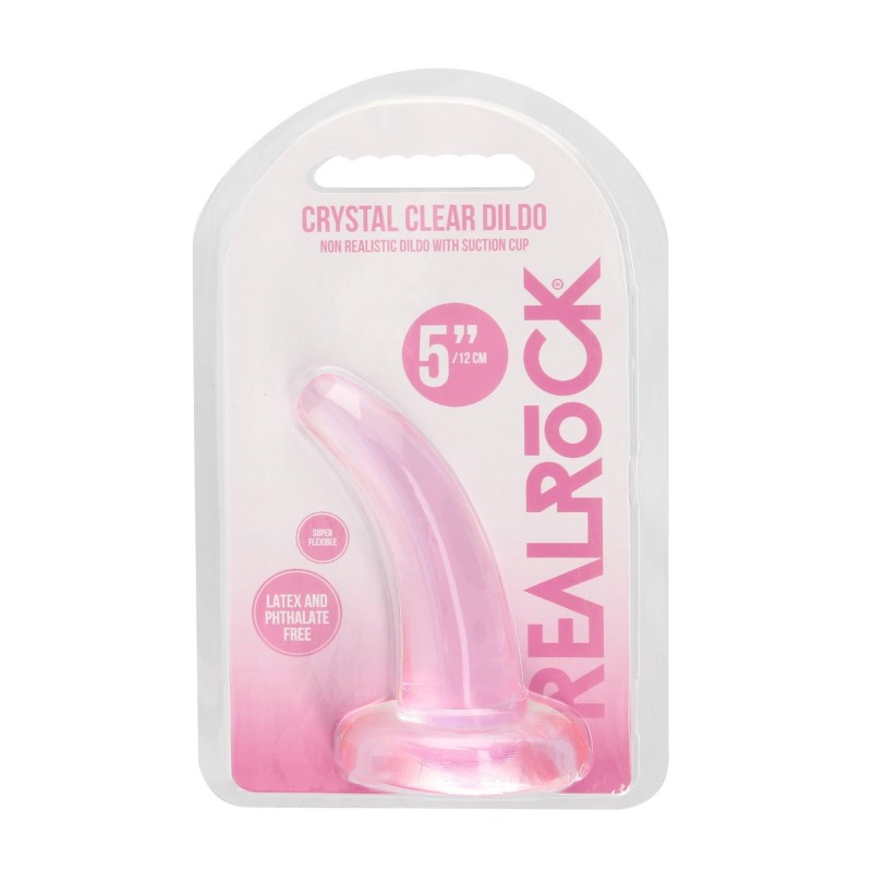 Dildo zakrzywione małe z mocną przyssawką 12 cm Dildo zakrzywione małe z mocną przyssawką 12 cm