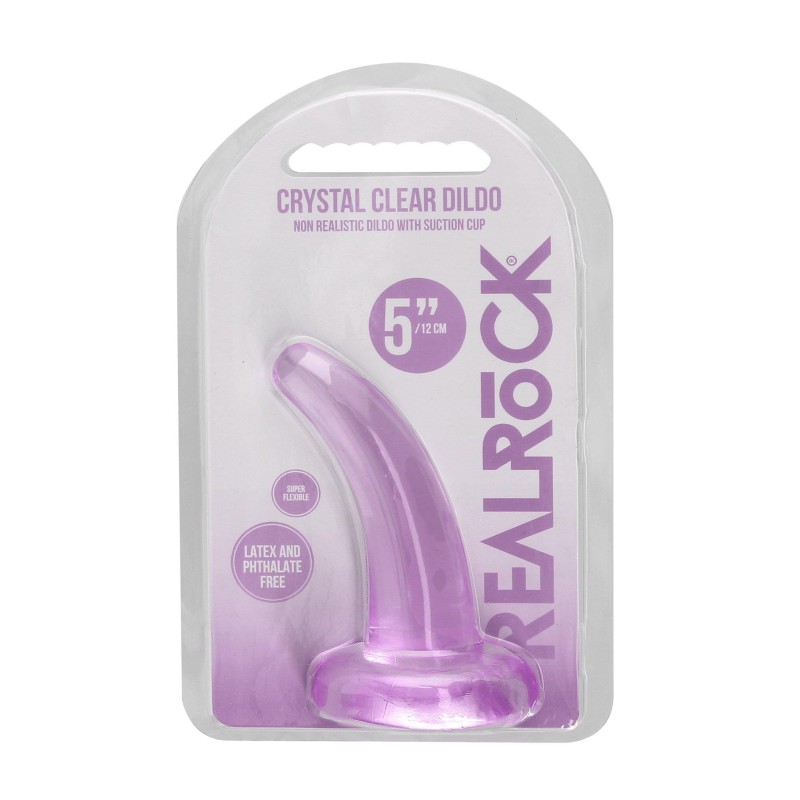 Dildo zakrzywione fiolet z mocną przyssawką 12 cm Dildo zakrzywione fiolet z mocną przyssawką 12 cm