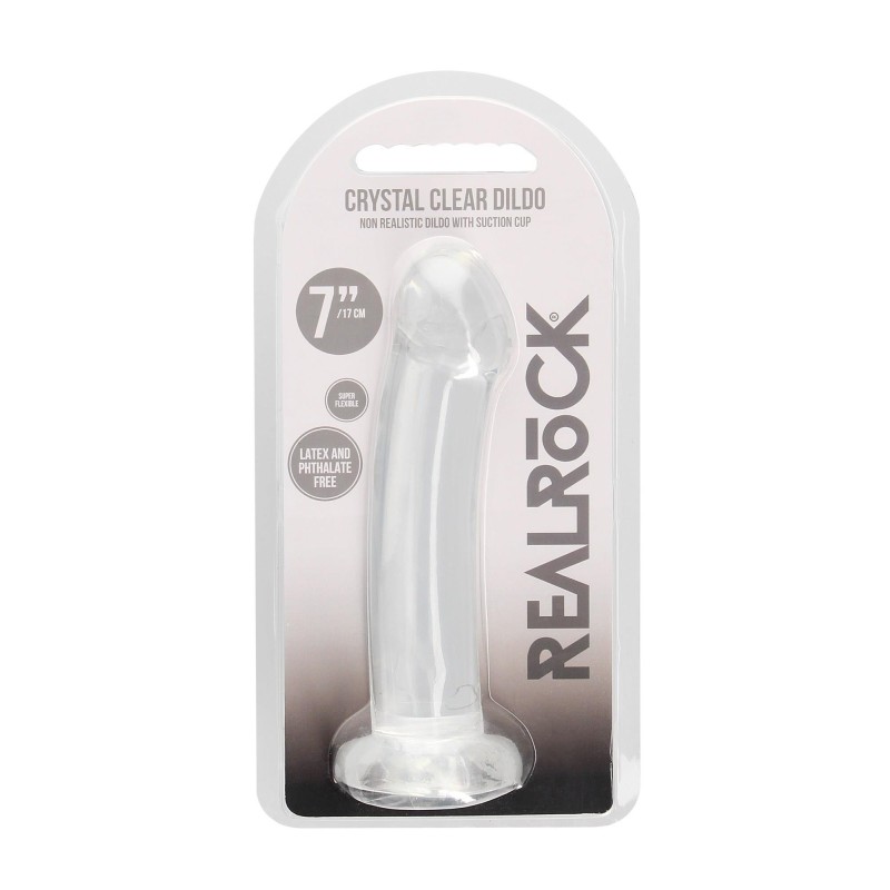 Proste lekko zagięte dildo z przyssawką 16,6 cm Proste lekko zagięte dildo z przyssawką 16,6 cm