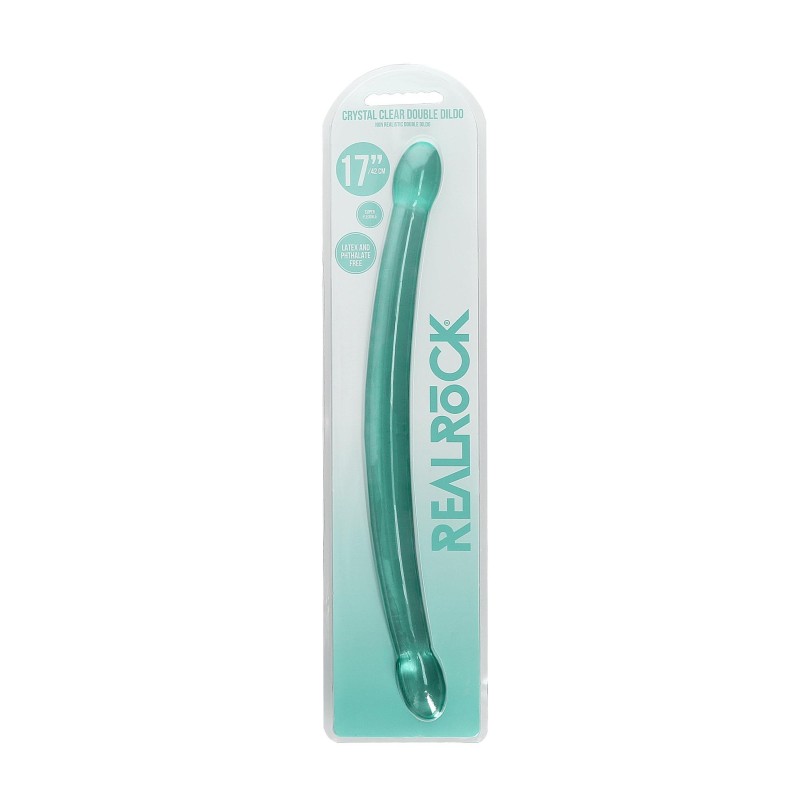Podwójne gładkie dildo do sexu lesbijskiego 42 cm Podwójne gładkie dildo do sexu lesbijskiego 42 cm