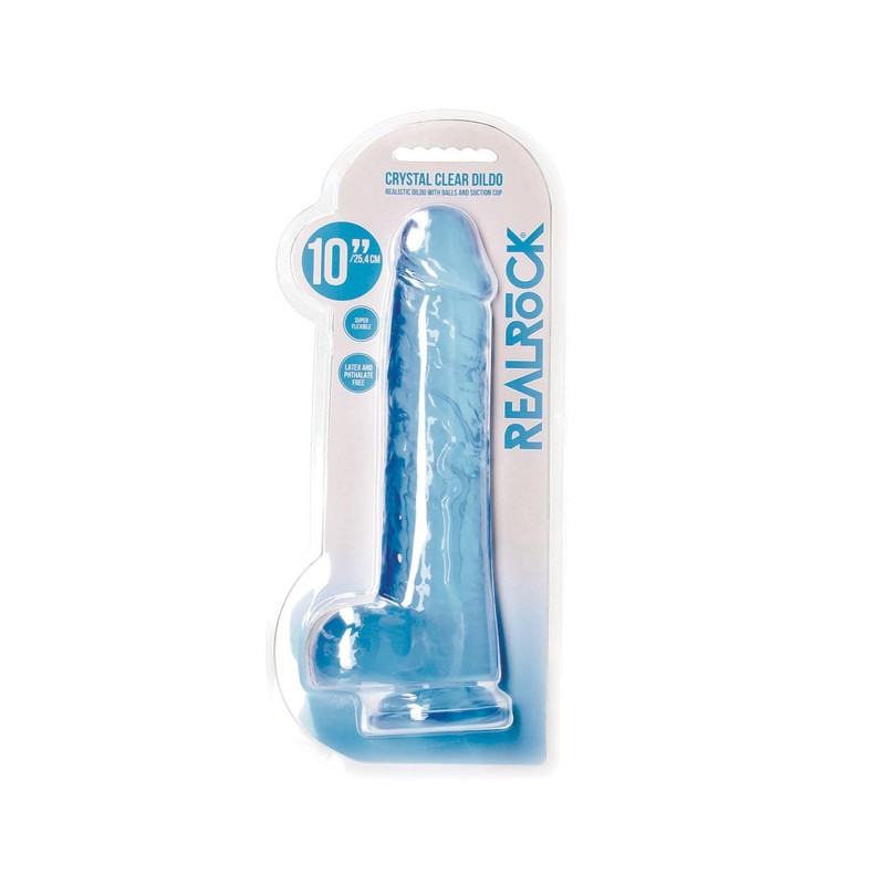 Duże żylaste dildo z przyssawką i jądrami 24 cm Duże żylaste dildo z przyssawką i jądrami 24 cm