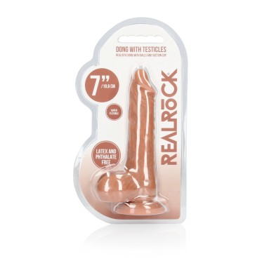 RealRock - Dildo z jądrami 17 cm
