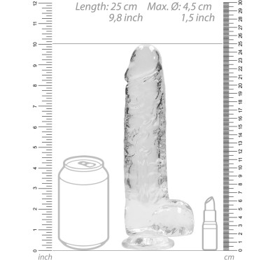 RealRock - Realistyczne dildo z jądrami 23 cm