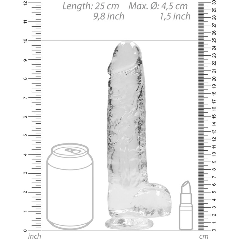 RealRock - Realistyczne dildo z jądrami 23 cm