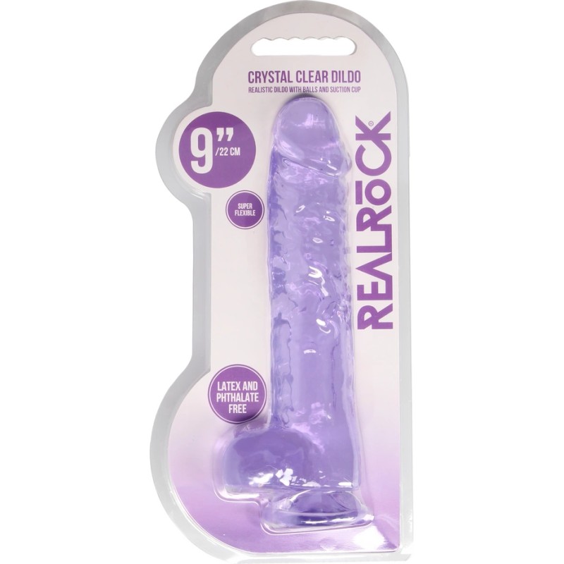 RealRock - Realistyczne dildo z jądrami 23 cm
