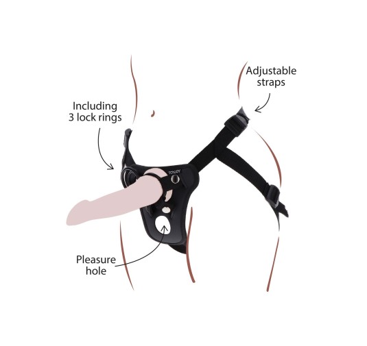 Strap-On Pleasure Harness Black