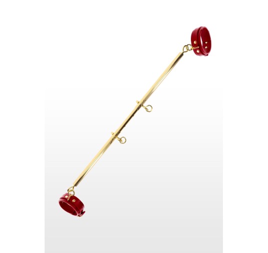 Spreader Bar with Ankle Cuffs Red