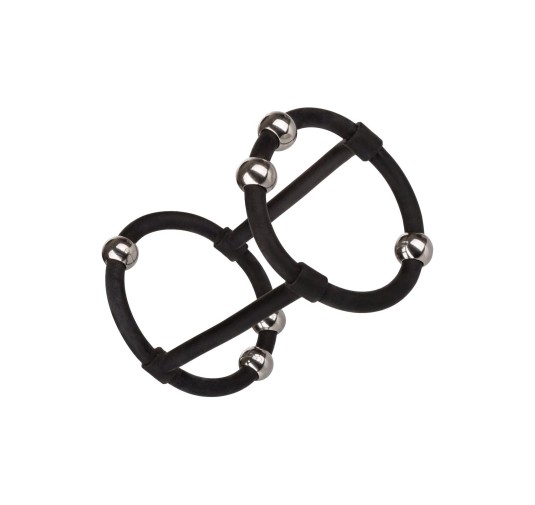 Beaded Silicone Enhancer Cage Black