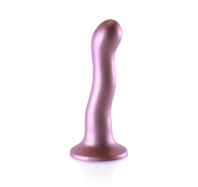 Różowe dildo do stymulacji punktu G strapon silikonowe 17 cm