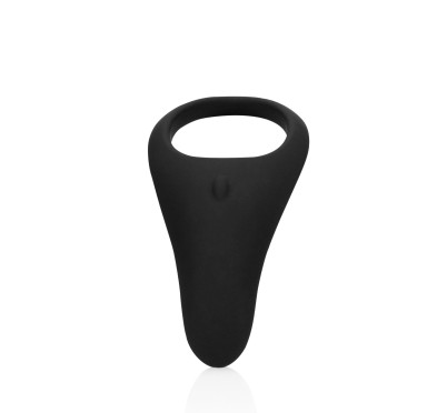 Pointed Vibrating Cock Ring - Licorice Black