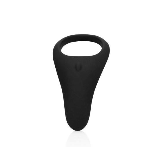 Pointed Vibrating Cock Ring - Licorice Black