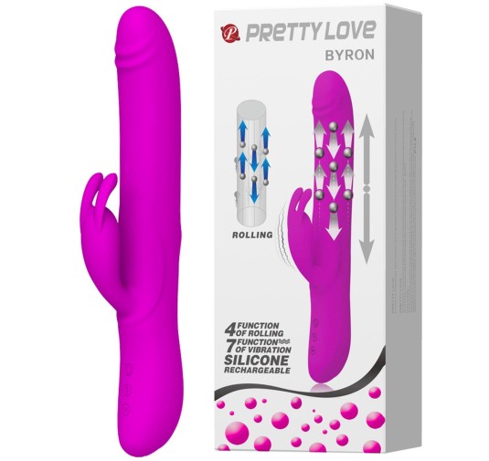 PRETTY LOVE - BYRON, 7 vibration functions, USB rechargeable