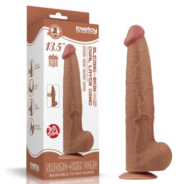 13.5'' King Sized Sliding Skin Dual Layer Dong Brown