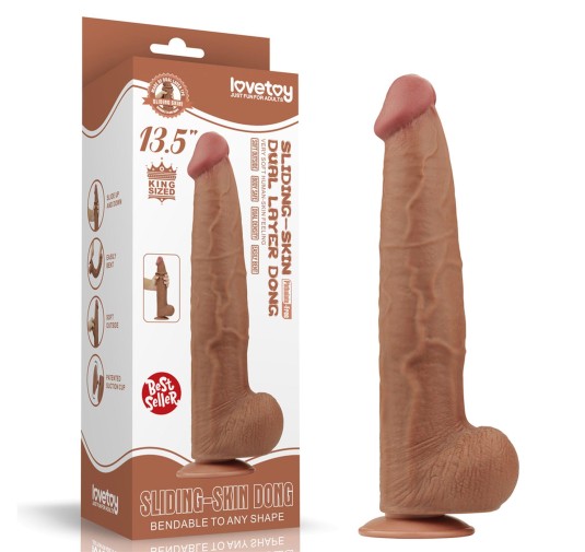 13.5'' King Sized Sliding Skin Dual Layer Dong Brown