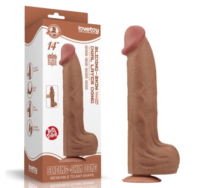 14'' King Sized Sliding Skin Dual Layer Dong Brown