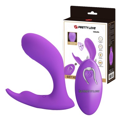 PRETTY LOVE - Idabelle Purple, 12 vibration functions 12 pulse wave settings Wireless remote control