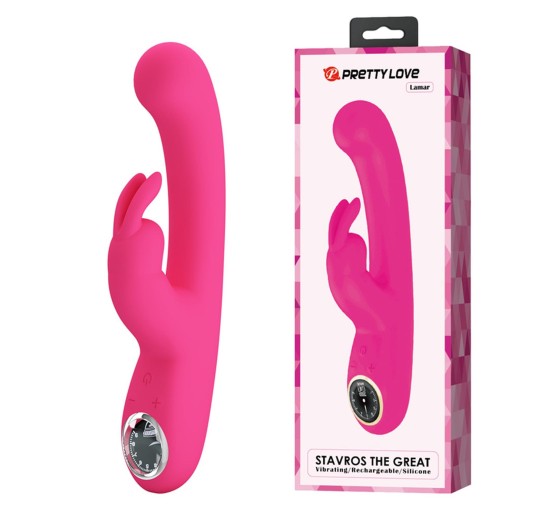 PRETTY LOVE - Lamar Pink, 10 vibration functions 9 speed levels