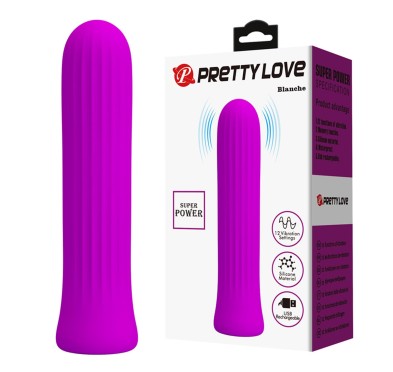 PRETTY LOVE - Blanche Purple, 12 vibration functions Memory function