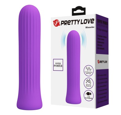 PRETTY LOVE - Blanche Dark Purple, 12 vibration functions Memory function