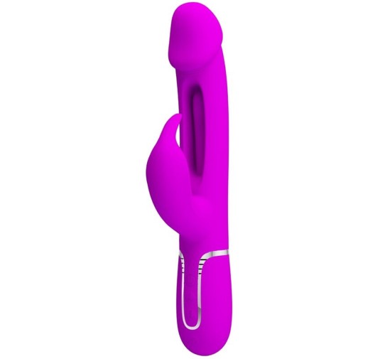 PRETTY LOVE - Kampas Rabbit 3 in 1, multifunction vibrator with tongue violet