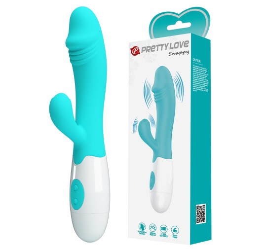 PRETTY LOVE - Snappy light blue, 30 vibration functions