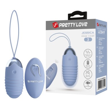 PRETTY LOVE - JESSICA Dream chaser 3, Blue, Wireless remote control 12 vibration functions