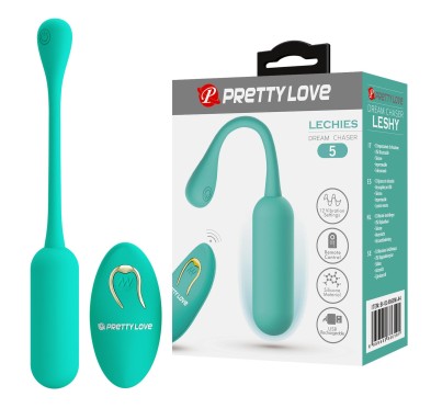 PRETTY LOVE - LECHIES  Dream chaser 5, Green, Wireless remote control 12 vibration functions Memory function