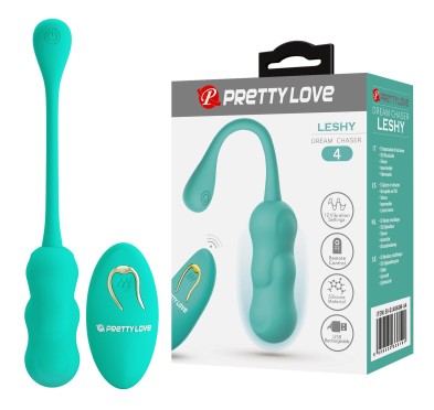 PRETTY LOVE - LESHY Dream Chaser 4, Green, 12 vibration functions Wireless remote control