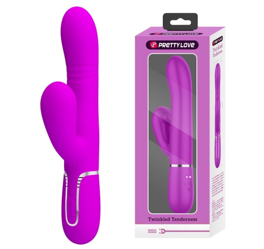 PRETTY LOVE - Mariana Purple, 7 vibration functions 7 thrusting settings, 4 rolling functions, 4 nodding functions