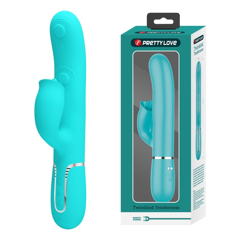 PRETTY LOVE - Gigi light blue, 7 thumping functions 7 licking modes