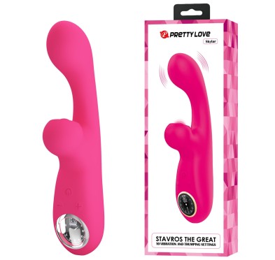 PRETTY LOVE - Skylar Pink, 10 vibration functions 10 thumping functions 9 speed levels