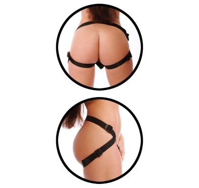 Uprząż strap-on z silikonowym gładkim dildo 13 cm Uprząż strap-on z silikonowym gładkim dildo 13 cm