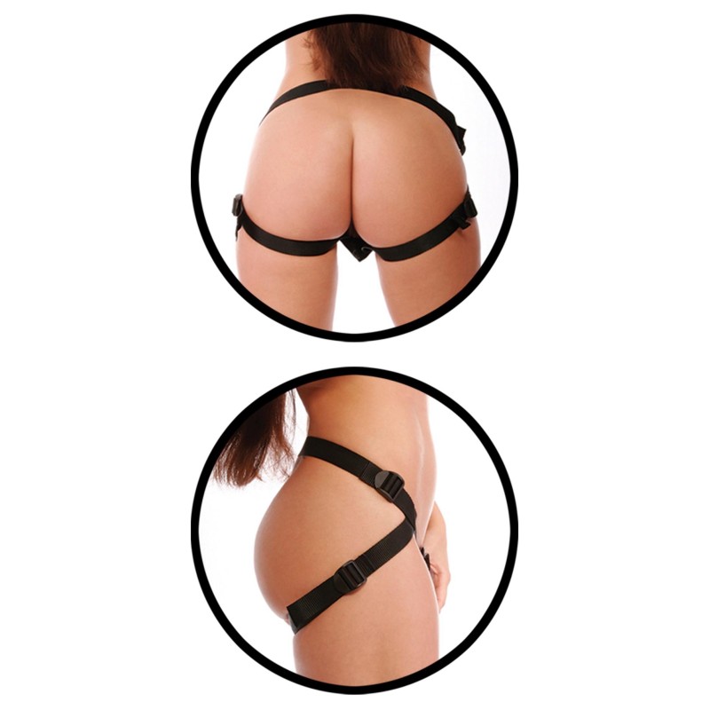Uprząż strap-on z silikonowym gładkim dildo 13 cm Uprząż strap-on z silikonowym gładkim dildo 13 cm