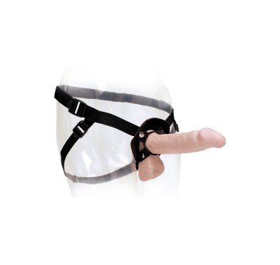 Uprząż do strap-onów 3 silikonowe pierścienie Uprząż do strap-onów 3 silikonowe pierścienie