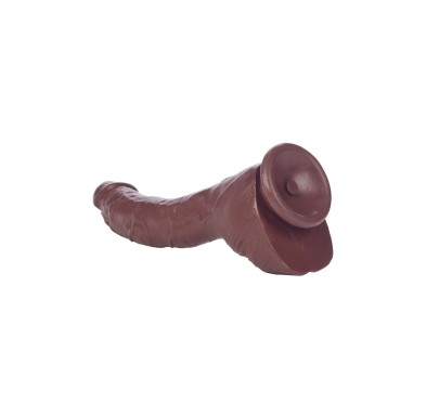 Duży zagięty murzyński penis dildo 22cm przyssawka Duży zagięty murzyński penis dildo 22cm przyssawka