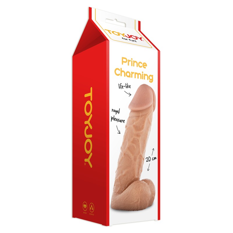 Wielki żylasty realistyczny penis z jądrami 20 cm Wielki żylasty realistyczny penis z jądrami 20 cm