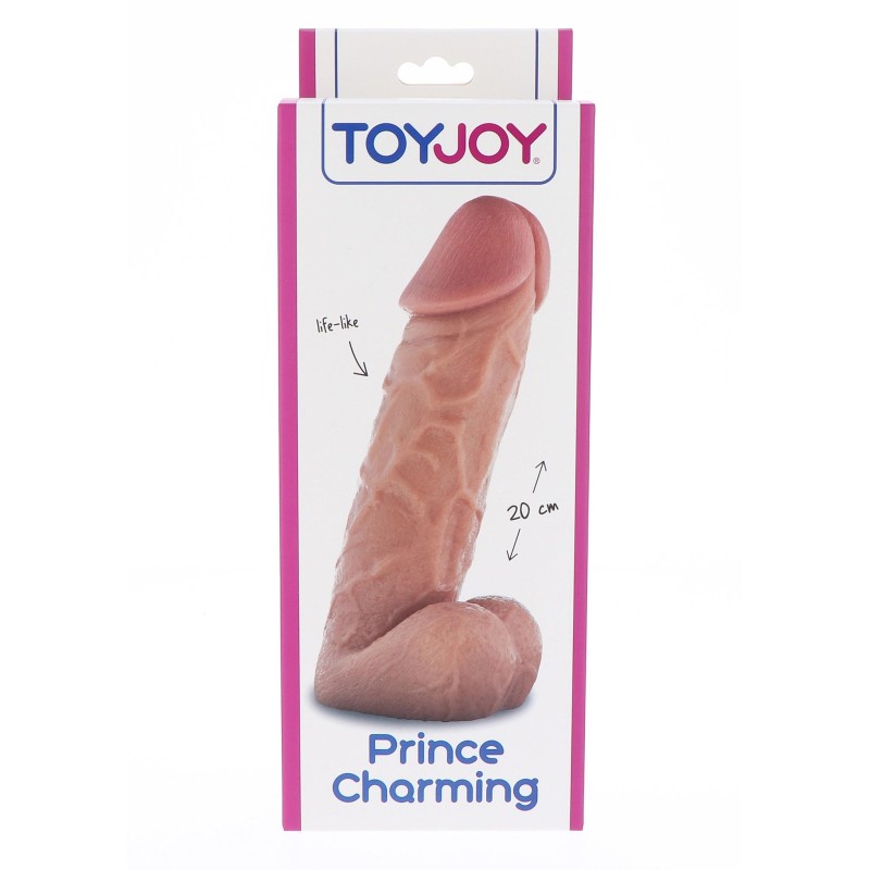 Wielki żylasty realistyczny penis z jądrami 20 cm Wielki żylasty realistyczny penis z jądrami 20 cm